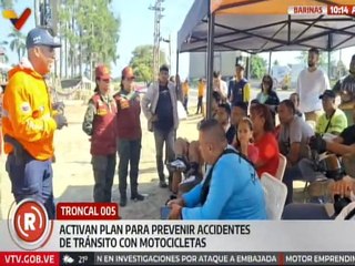 Barinas | Efectivos de seguridad invitan a los motorizados a usar cascos para prevenir accidentes