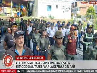 Mérida | Efectivos de seguridad realizaron ejercicios de defensa integral junto a la milicia
