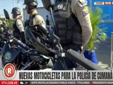 Gobierno nacional dotó de motocicletas y cascos a la policía de Cumaná, para optimizar sus recursos