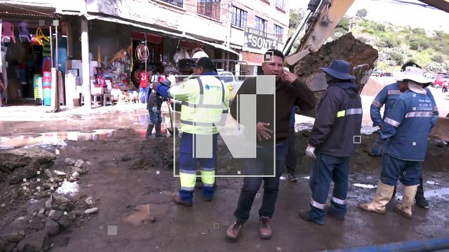 Construyen un nuevo colector pluvial en la avenida Ayacucho para evitar inundaciones