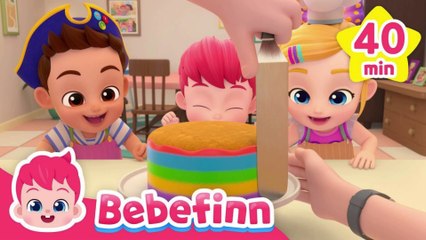 🎂 Bebefinn's 40-Minute Cake Adventure! 🍰 Fun Kids Songs & Family Moments