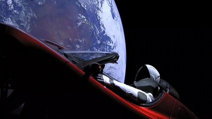 SpaceX lanzó en 2018 un Tesla Roadster al espacio