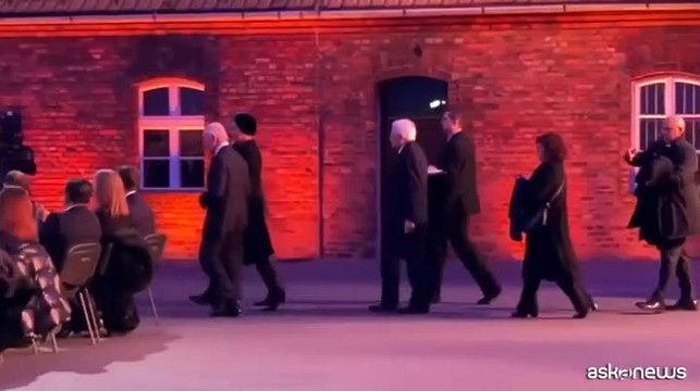 Mattarella ad Auschwitz per l'80esimo anniversario della liberazione