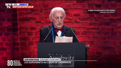 Leon Weintraub (survivant d'Auschwitz): "J'invite la nouvelle génération à rester vigilante face aux expressions d'intolérance"
