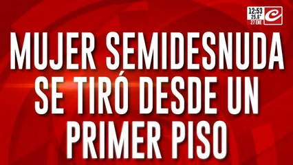 ¿Por qué se tiró una mujer desde el primer piso en Palermo?