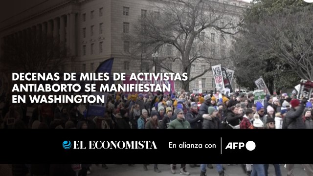 Decenas de miles de activistas antiaborto se manifiestan en Washington