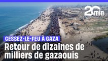 Cessez-le-feu à Gaza: Des dizaines de milliers de palestiniens retournent dans le nord