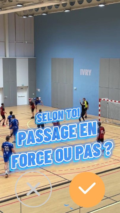 Selon toi passage en force ou pas ? 👀 #Handball #Hand #HandballPlayer #EPHB #Quiz