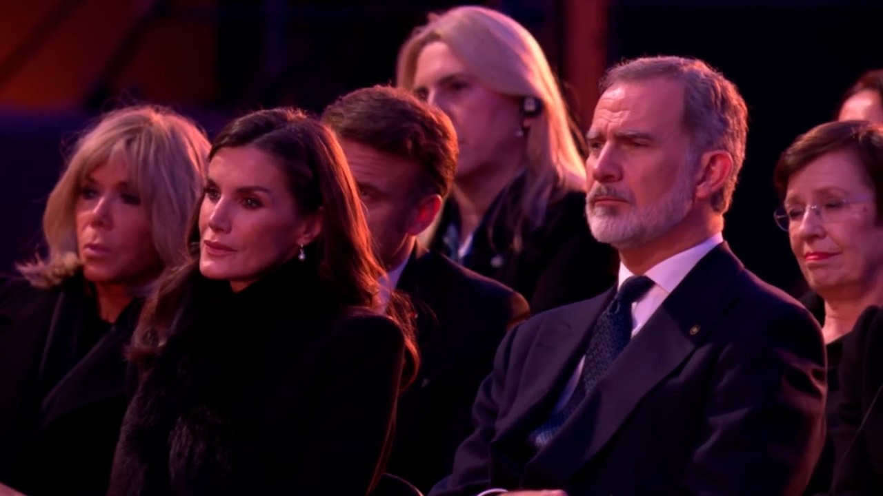 Los reyes Felipe VI y Letizia asisten al acto de 80 aniversario de la liberación de Auschwitz