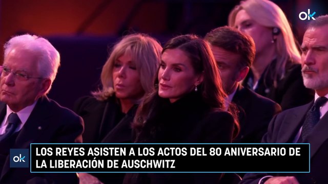 Los Reyes asisten a los actos del 80 aniversario de la liberación de Auschwitz