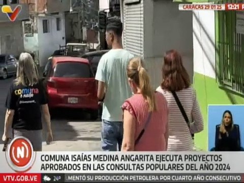 Caracas I Se ejecutan proyectos aprobados en 2024 en la comuna Isaías Medina Angarita