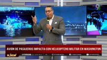 Helicóptero choca en el aire con avión de 64 pasajeros en Washington | El Show del Mediodía