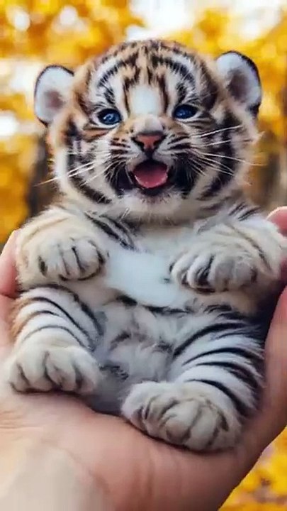 VIP Massage for a Baby Tiger： How Much Does It Enjoy？”#tiger#shorts#nature#funny#cute