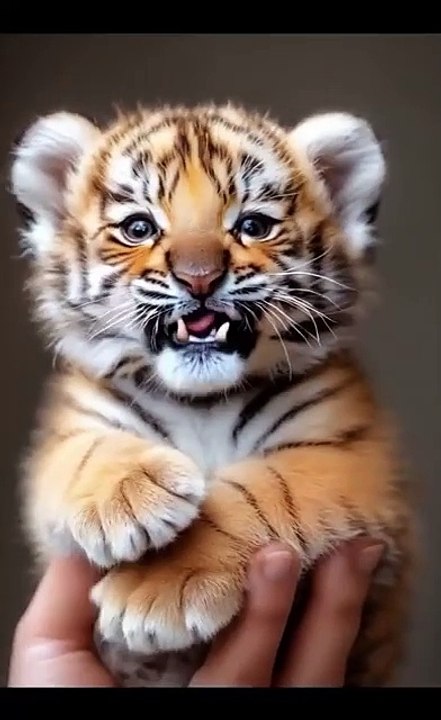 Adorable pet or fierce beast？ #tiger#shorts#nature#funny#cute
