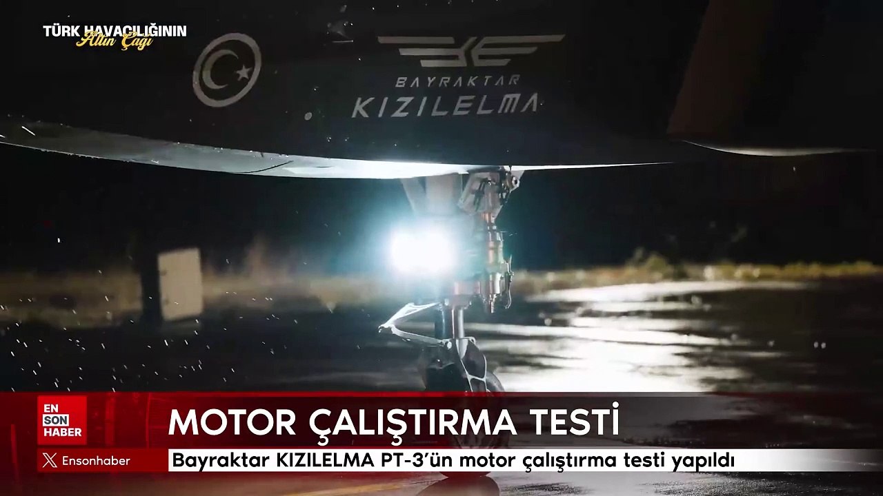 Bayraktar KIZILELMA PT-3’ün motor çalıştırma testi yapıldı