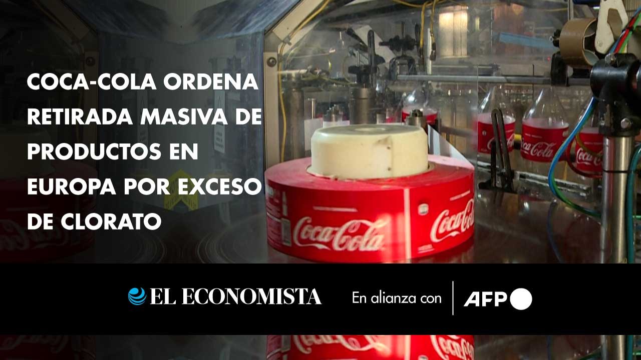 Coca-Cola ordena retirada masiva de productos en Europa por exceso de clorato