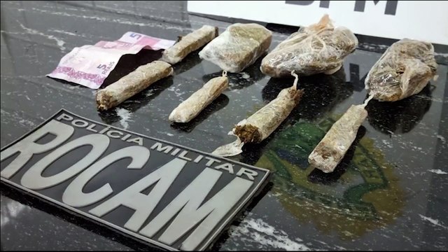 Rocam apreende drogas e detém dupla em ação no Bairro Morumbi