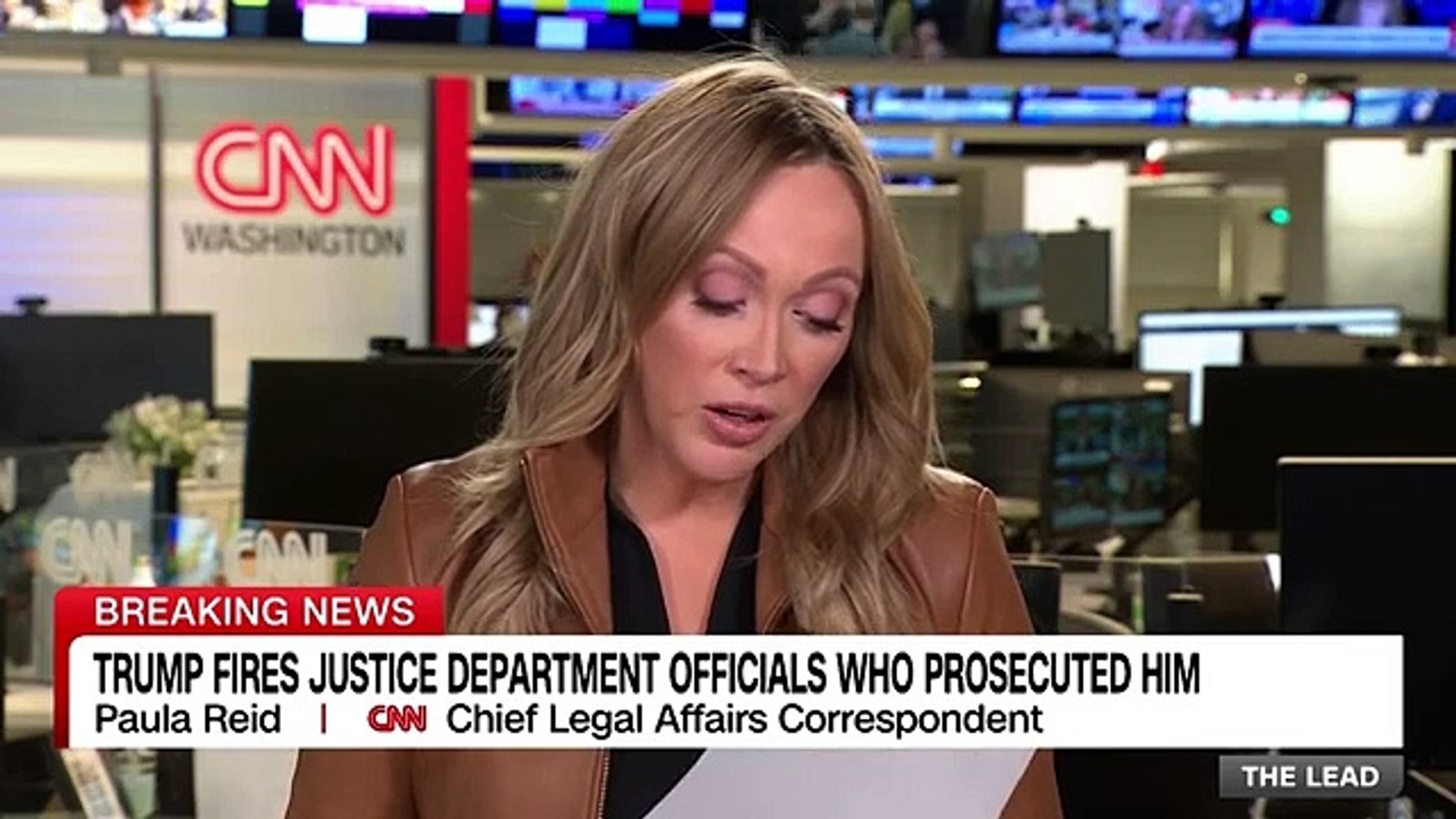 ⁣Trump Justice Department fires officials who investigated Trump