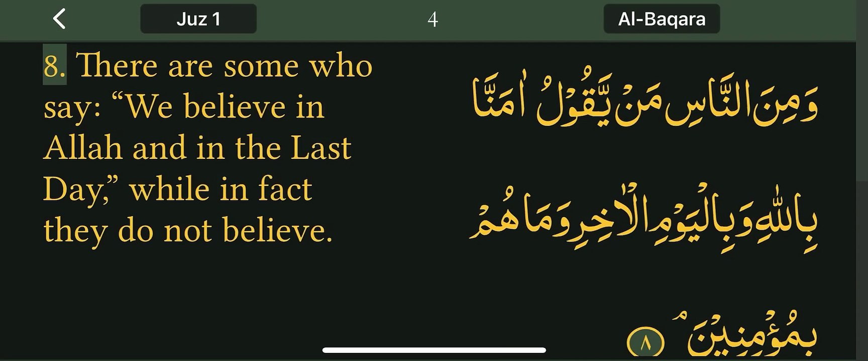 Read Qur’an everyday with naziaqaiser - Surah albakara verse  8, 9, 10, 11, 12, -