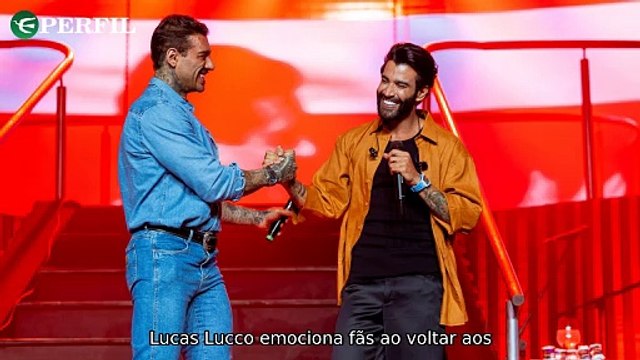 Lucas Lucco retorna aos palcos em show de Gusttavo Lima e revela segredos do BBB 2