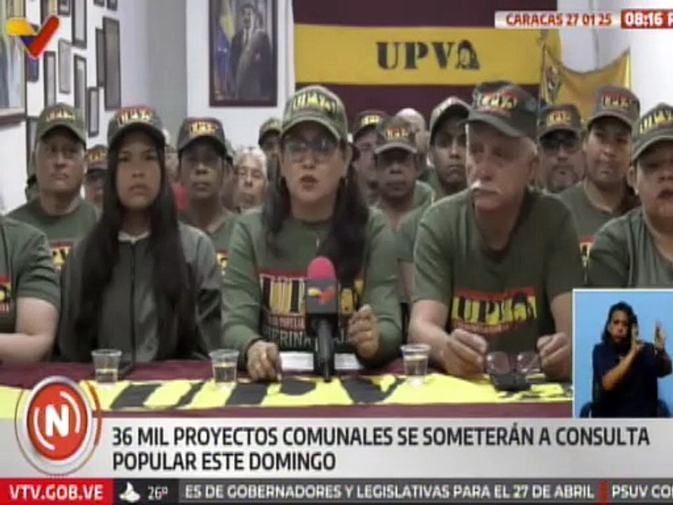 Caracas| UPV indicó la relevancia de las consultas por la materialización de los proyectos comunales