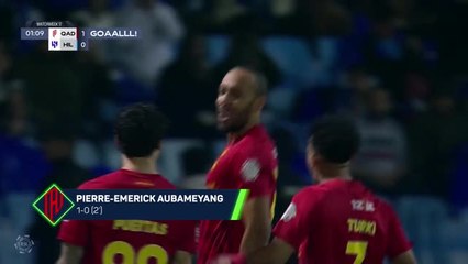 Aubameyang double sees Al Qadsiah past Al Hilal