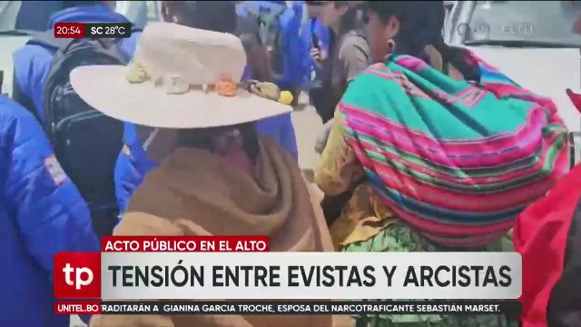 El Alto: Evistas echaron a los arcistas luego de un acto donde estaba el presidente Luis Arce 