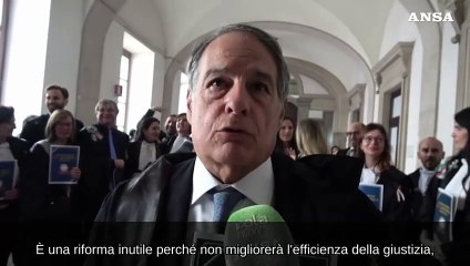 Protesta toghe a Napoli, Picardi: "E' riforma magistratura, non della giustizia"