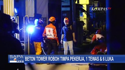 Beton Tower Roboh Timpa Pekerja, Evakuasi Korban Tewas Alami Kendala