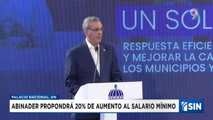 Abinader propondrá aumento salarial de un 20% para empleados no sectorizados | Emisión Estelar SIN