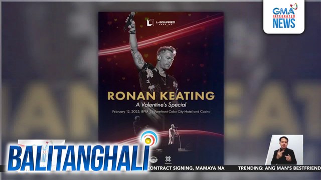 Ronan Keating, excited na sa kaniyang pre-Valentine's concert sa Cebu this February | Balitanghali