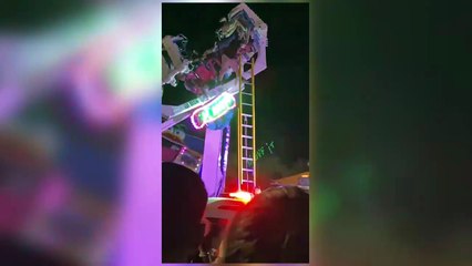 tn7-15 personas atrapadas de cabeza en juego mecánico en Palmares-270125-