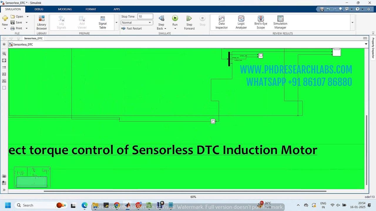 Direct torque control of Sensorless DTC Induction Motor