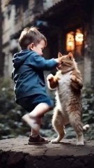 Baby and Cat Fighting  #baby #Cat #fighting #fypシ #viralvideo #Trending #foryoupage