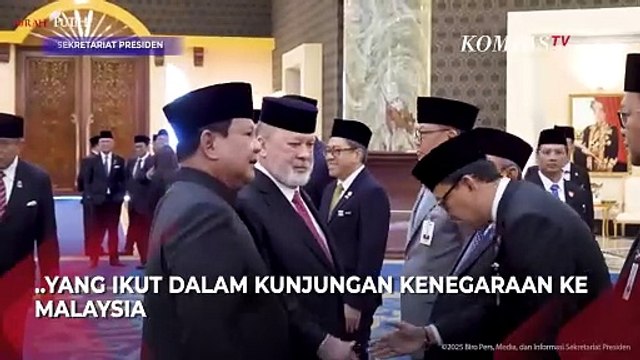 Saat Prabowo Kenalkan Jajaran Menterinya ke Raja Malaysia, Seskab Teddy Beri Hormat!
