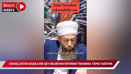 Cinsellikten başka bir şey bilmeyen internet imamına tepki yağıyor!