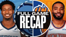 Game Recap: Knicks 143, Grizzlies 106