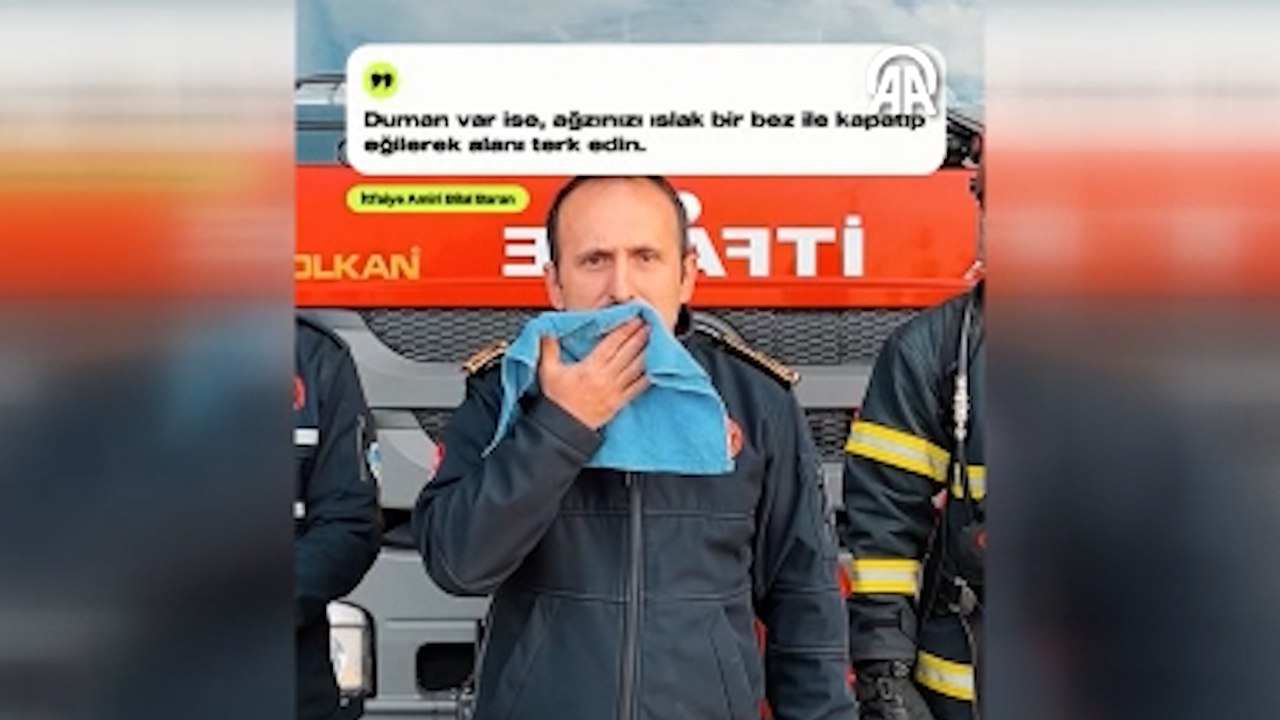 Sakarya itfaiyesi, yangın anında yapılması gerekenleri video ile anlattı