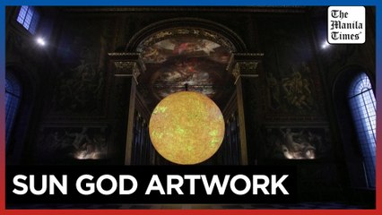 'Helios' artwork goes on display in London