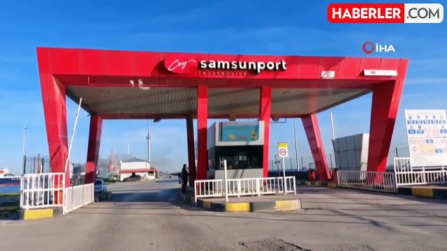 Samsun Limanı'nda Gemi Yangını