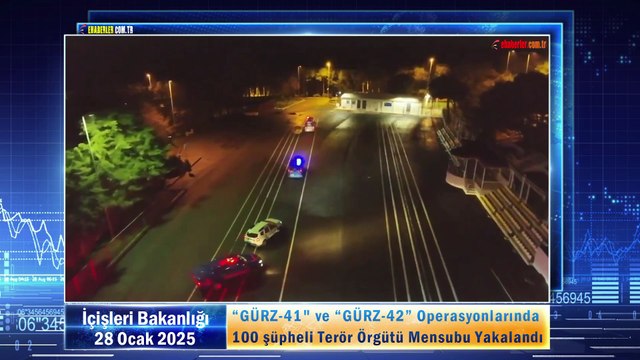 “GÜRZ-41 ve “GÜRZ-42” Operasyonlarında 100 şüpheli Terör Örgütü Mensubu Yakalandı