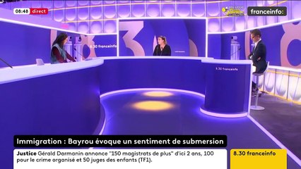 "Ne pas censurer le gouvernement Bayrou, c'est laisser l'offensive raciste de Retailleau continuer", assure Mathilde Panot