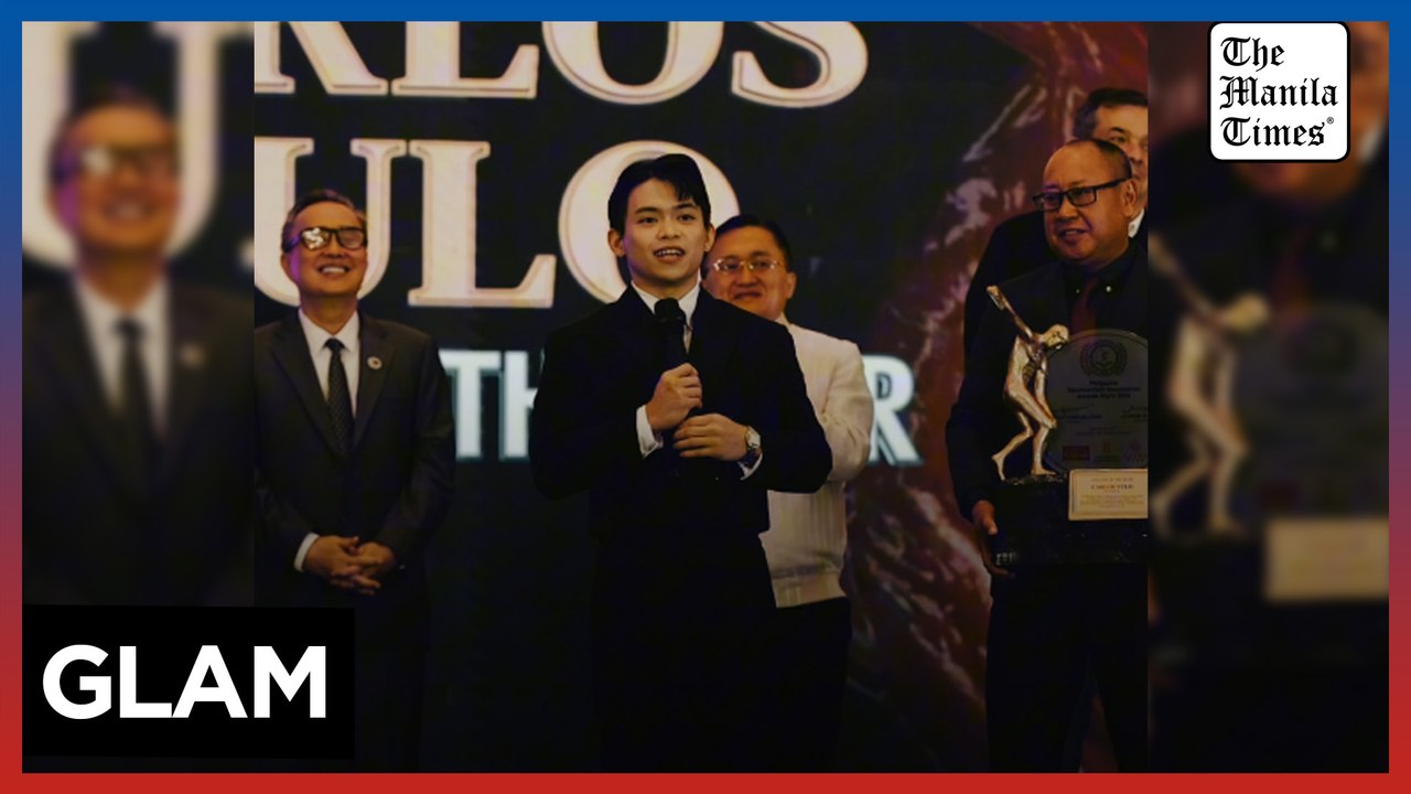 Paris Olympics double gold medalist Carlos Yulo hailed PSA Athlete of the Year