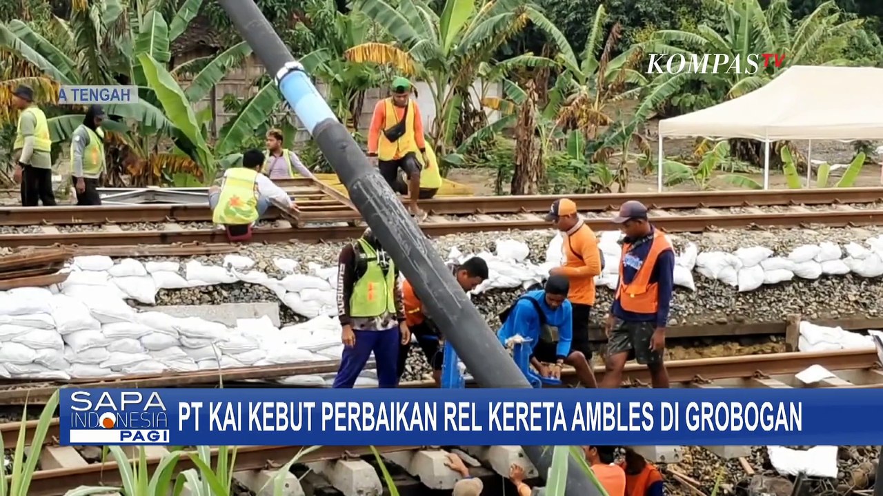 Rel Kereta Ambles di Grobogan: PT KAI Kebut Perbaikan, 14 Perjalanan Kereta Api Dialihkan