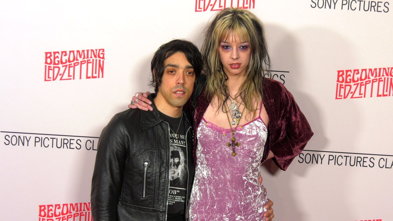 Gilbert Trejo and Arrow De Wilde "Becoming Led Zeppelin" Los Angeles Premiere Red Carpet