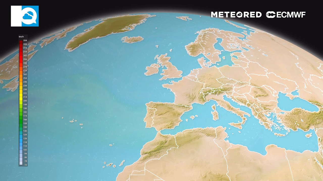 Jetstream gibt die Zugrichtung der atlantischen Tiefs vor.