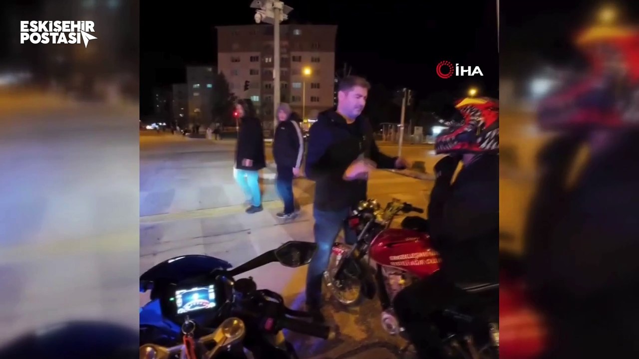 Eskişehir'de tek teker şova sivil polis şoku! "Donduk kaldık!"