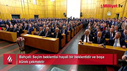 Bahçeli'den erken seçim açıklaması: Hayali bir beklenti
