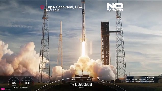 SpaceX lancia un'altra serie di satelliti