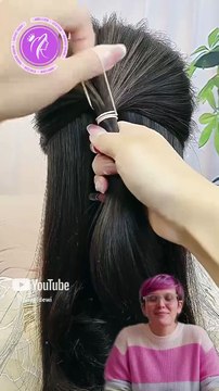 طريقة عمل اجمل تسريحه شعر للمناسبات في اقل من ٣ دقايق 😍🥰